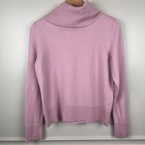 Talbots Women’s Cowlneck Sweater 100% Pure Merino Wool‎ Medium Light Pink